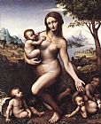 Leonardo da Vinci Leda 1530 painting